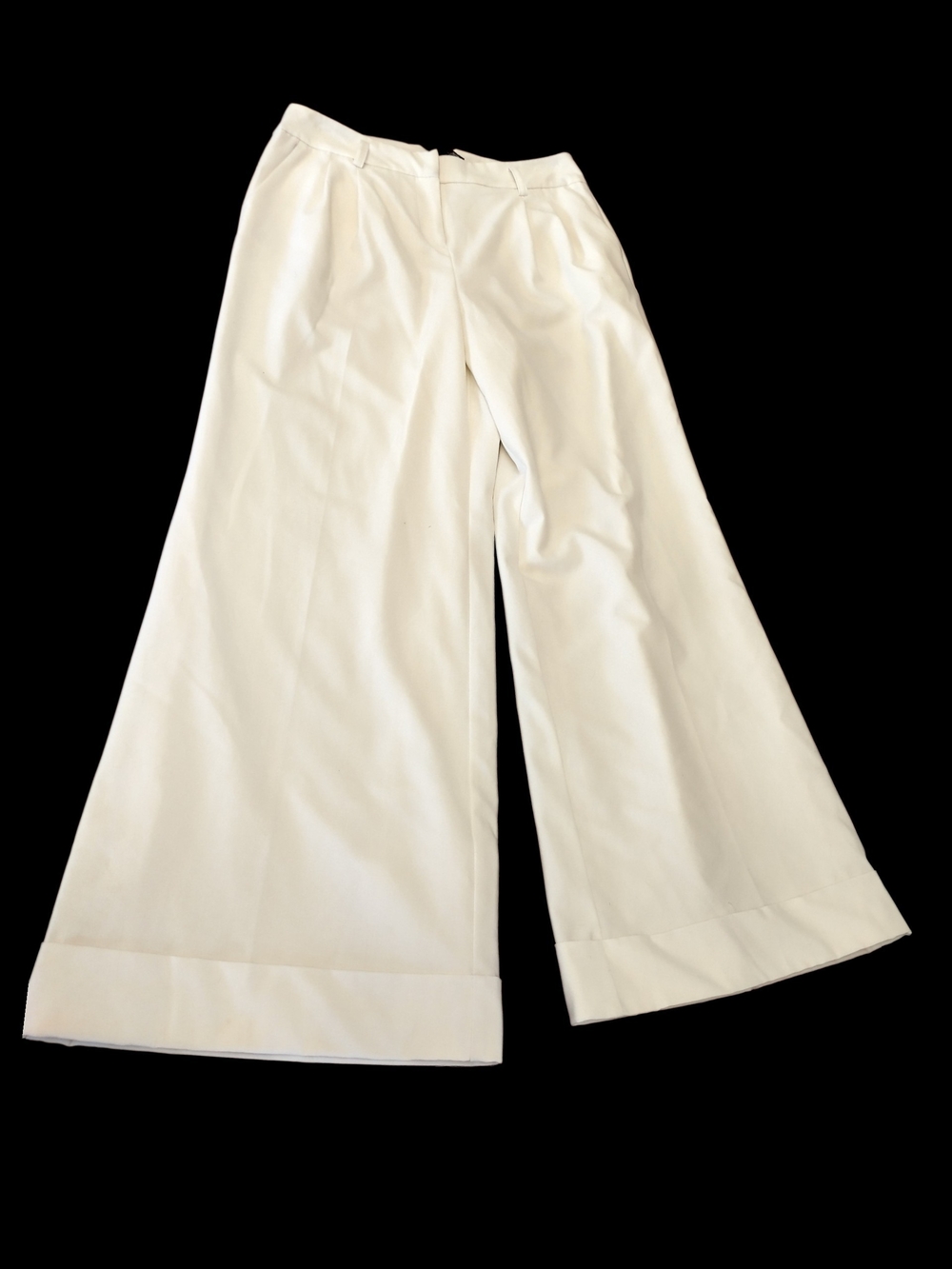 Wide Leg Cream Trousers